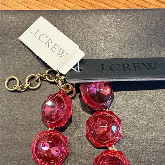 J. Crew Vibrant Red Gem Jewelbox Necklace - Picture 3 of 3